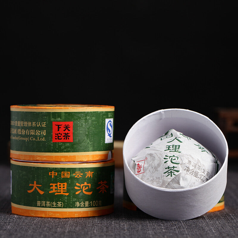100g 2017 Year Dali Tuocha Xiaguan Tuocha Shen Puerh Raw Pu'er Tea Puer Tea Box