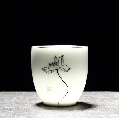 China Cup Under Glaze Porcelain Master Cup 150ml Ceramic Kungfu Cup Tea Tea New