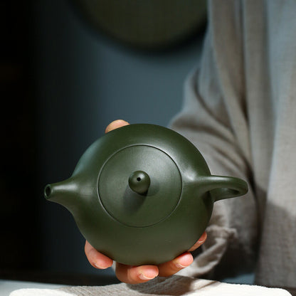 China yixing zisha green clay Pottery Handmade xishi tea pot Teapot