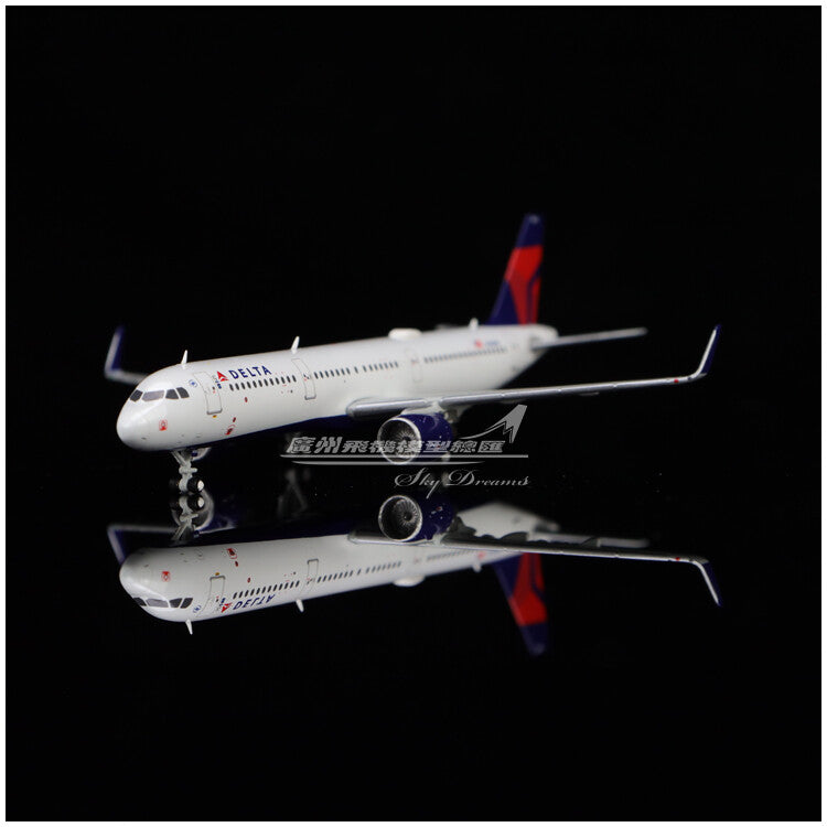 1:400 GeminiJets DELTA AIRBUS A321 Passenger Airplane Diecast Aircraft Model