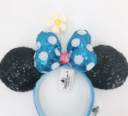 Timeless Flower Sequins Disney Parks Polka Dot 2020 Minnie Ears Hat Headband
