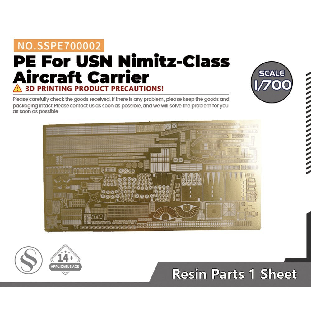 SSMODEL SSPE700002 1/700 Model Upgrades PE For USN Nimitz-Class Aircraft Carrier