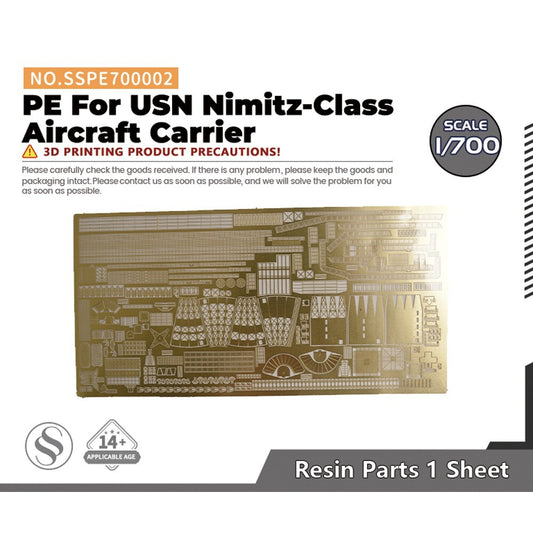 SSMODEL SSPE700002 1/700 Model Upgrades PE For USN Nimitz-Class Aircraft Carrier