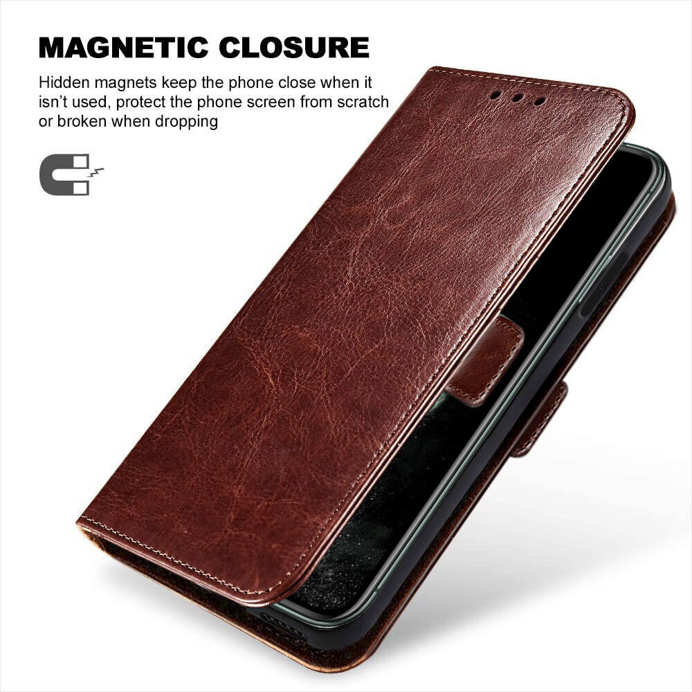 For Samsung Galaxy S10e S10+ S23 Phone Case Cover Card Wallet Flip Leather Stand