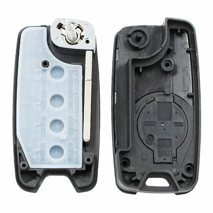 Replacement Flip Remote Key Shell Case Fob 4 Button for Jeep Renegade 2015 2016