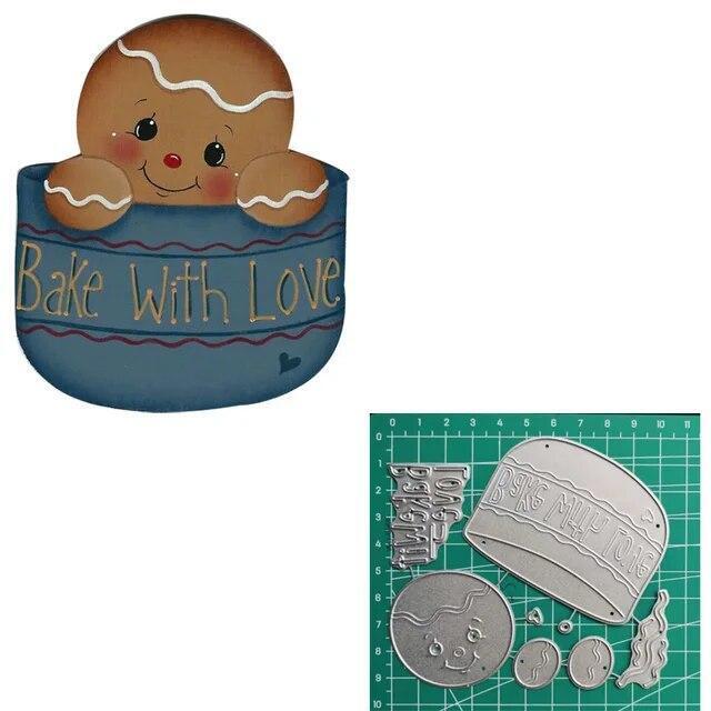 Cutting Dies Gingerbread Layering Dies Craft Scrapbooking Card Making