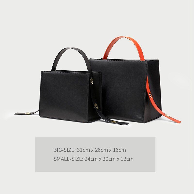 Genuine Leather Handbag Patchwork Pattern Bag Shoulder Purse Composite Tote Bag