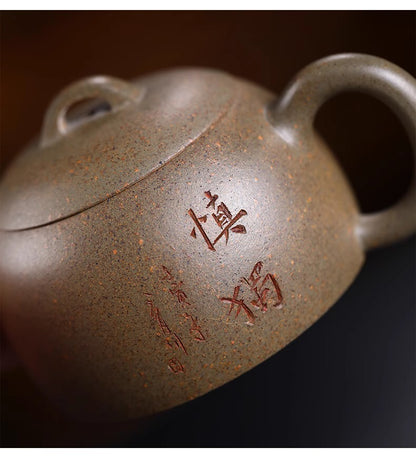 130cc chinese Yixing Handmade Zisha teapot Duan clay QinQuan Gongfu Tea Pot