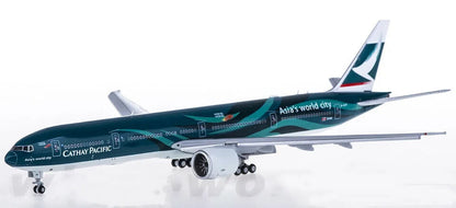 1:400 JC Wings CATHAY PACIFIC BOEING 777-300ER Airplane Flap Down Diecast Model