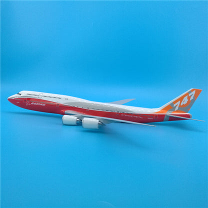 47CM BOEING 747-8 N6067E Passenger Plane Airplane Resin Aircrarft Model