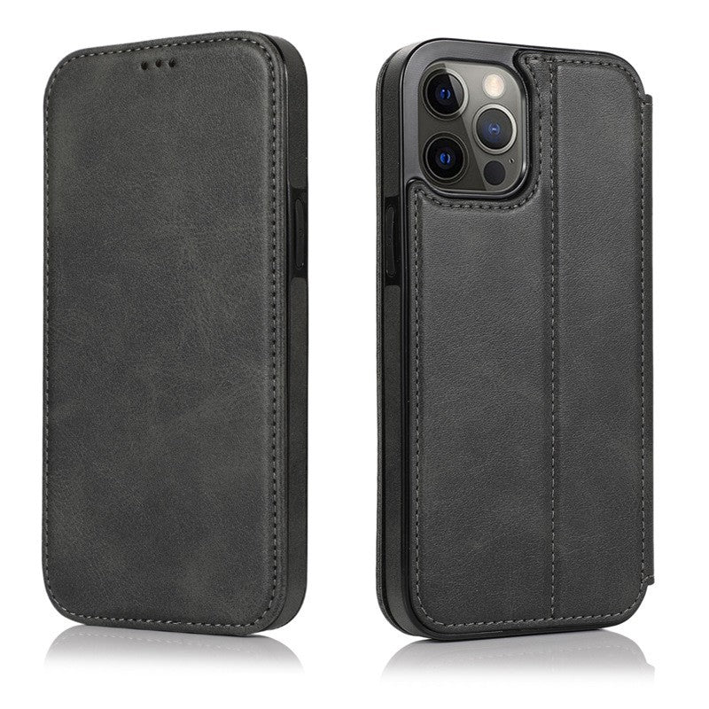 Wallet PU Leather Flip Phone Case for iPhone 17 Plus Pro Max Air/16/15/Samsung
