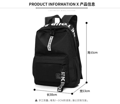 Teenagers School Backpack Girl Men Women Shoulder Bag