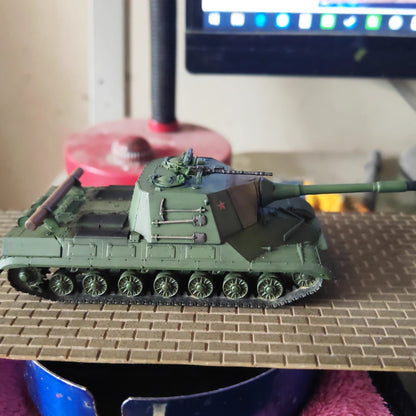 Homemade 1/72 Soviet Union Project 268 Tank Finished Model Static Ornament