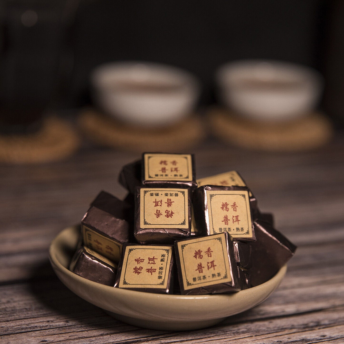 500g Yunnan Pu'er Glutinous Rice Fragrant Leaves Mini Cuo Tea Small Square Brick
