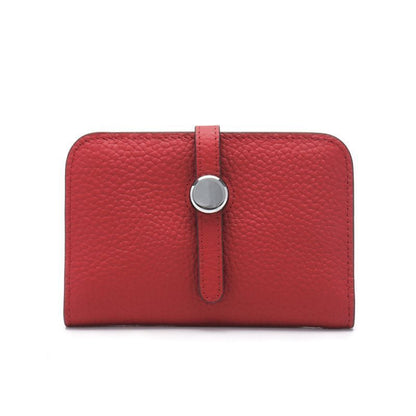 Genuine Leather Passport Cover Unisex Organizer Wallet Long Purse Hasp Money Bag