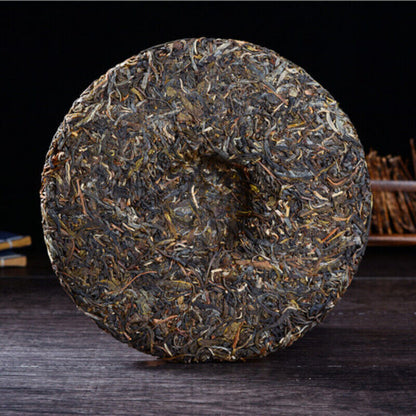 Green Tea 357g Puerh Raw Tea Cake Lose Weight Yunnan Nannuoshan Big Tree Pu-Erh-