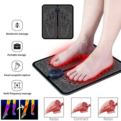 Masajeador de Pies Eléctrico Almohadilla Remodeladora Muscular de Piernas y Pies