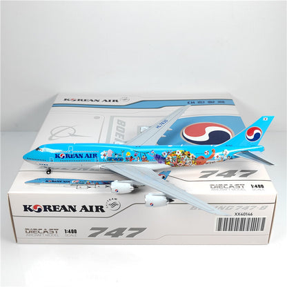1:400 JC Wings KOREAN AIR BOEING B747-8 Passenger Airplane Diecast Model