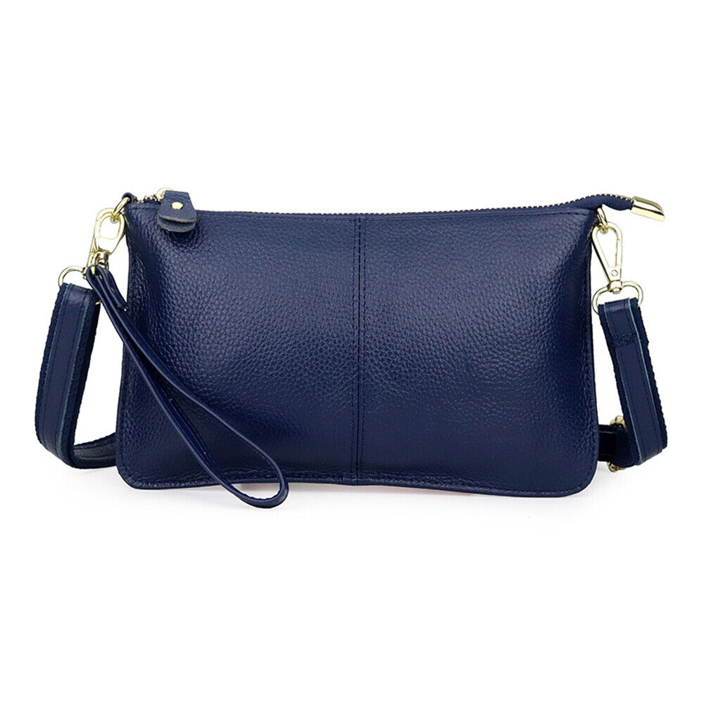 Womens Genuine Leather Clutch Messenger Handbag Crossbody Shoulder Bag Purse US