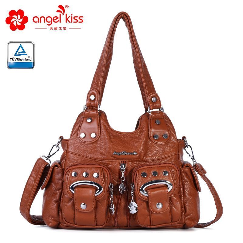 Handbag Small Synthetic Shoulder Bag Soft Hobos Messenger Satchel Pockets Purse