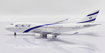JC WINGS Israel Airlines for Boeing B747-400 4X-ELA With Aviationtag 1:400 Model