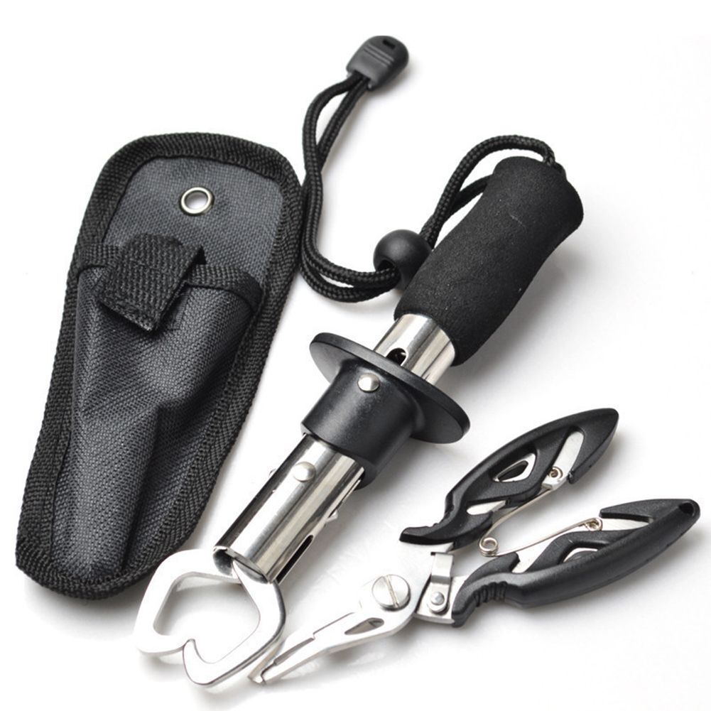 Multifunctional Fishing Pliers Hook Remover Fishing Tool Aluminum Lip Gripper