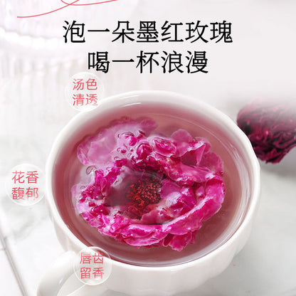 Yunnan Organic Freeze-Dried Dark Red Rose - Rose Cold Brew Tea, Beauty Tea.