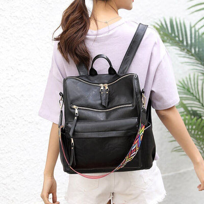 Backpack Women Leather Backpack School Bags Teenage Girls Women Travel Backpacks