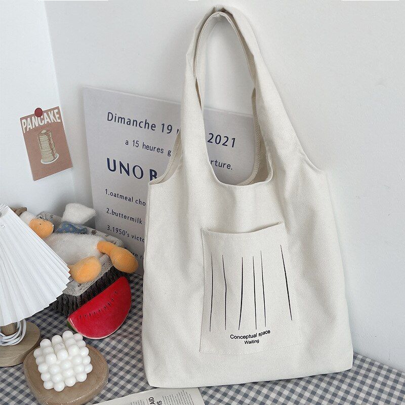 Canvas Totes Large Shoulder Bags Shopping Purse Handbag Tote Pouch 42*38 CM Bags
