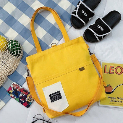 Simple Women Package Print Cute Bear Canvas Bag Handbag Shoulder Bag 33x5x37 cm