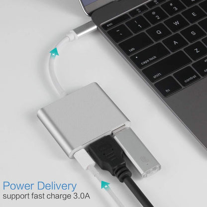 USB-C Type C HDMI Adapter Cable Converter Hub for Macbook Android Phone HDTV TV