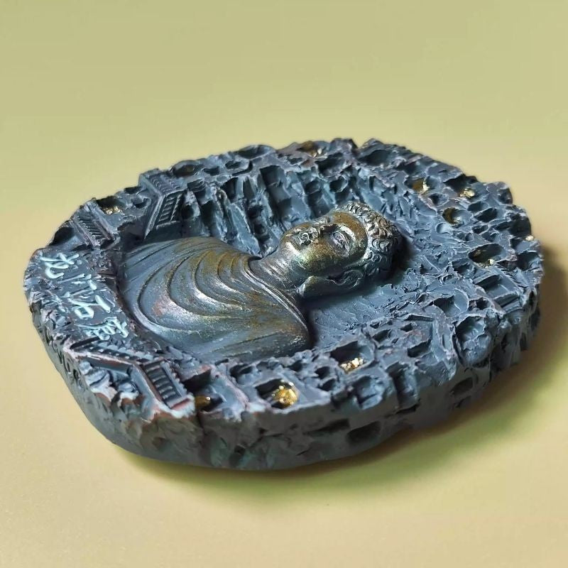 Longmen Grottoes Fridge Magnet 2.72in Handmade Travel Souvenir Buddha Magnet