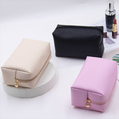 Small Cosmetic Bag Synthetic Leather Waterproof Make Up Bag Traveling Organizer