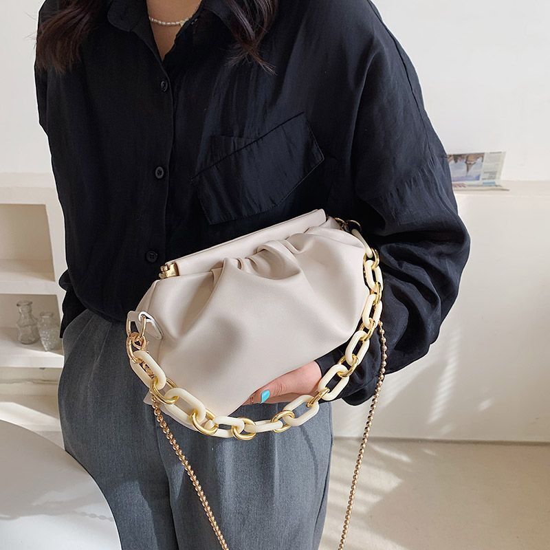 Synthetic Leather Chain Handbags Small Purses Shoulder Messenger Crossbody Bags