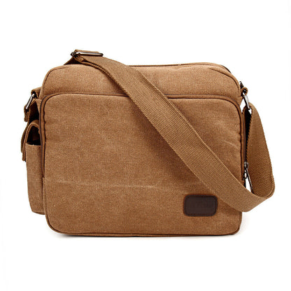 Vintage Military Men Canvas Crossbody Bag Casual Satchel Messenger Shoulder Bags