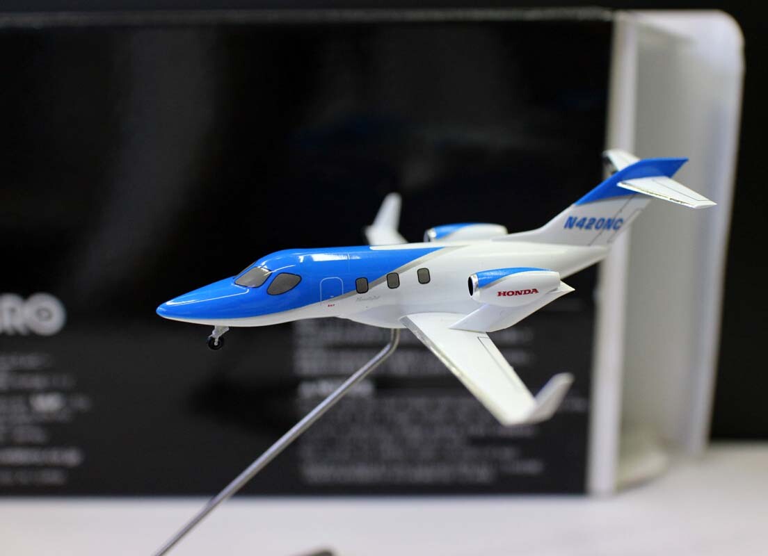 Ebbro for Hondajet Private business jet Blue 1/144 diecast plane model aircraft