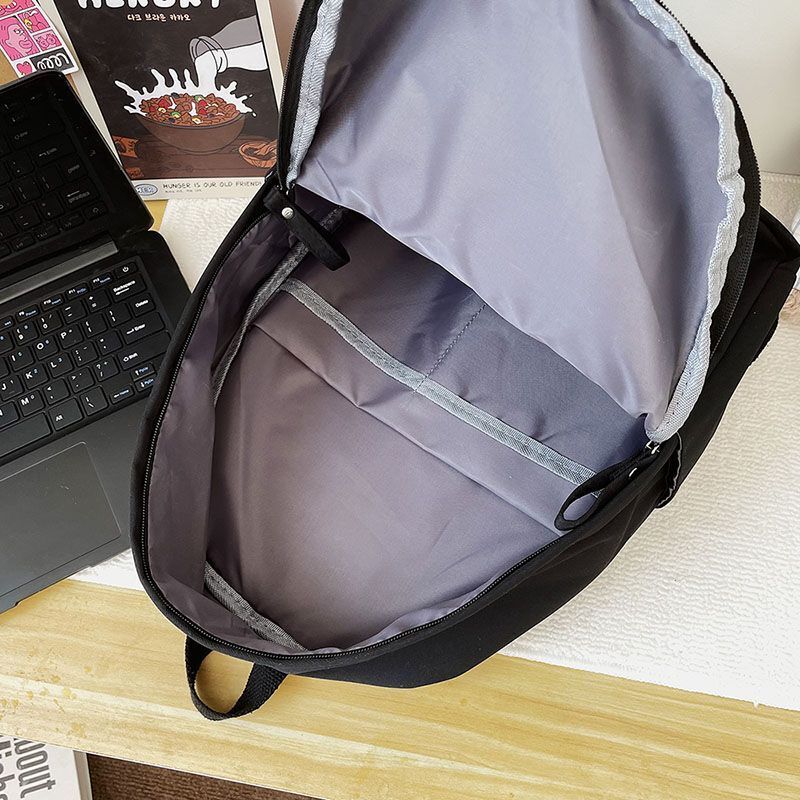 Fashion Backpack Canvas Backpack Anti-theft Shoulder Bag School 31*12*42 CM Blue