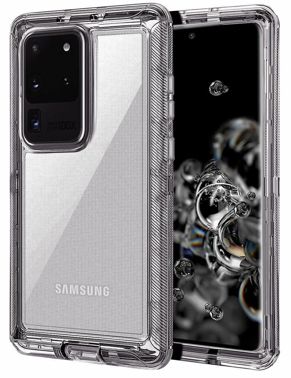 Case For Samsung Galaxy S20 Plus Ultra 5G, Clear Rugged Heavy Duty Phone Cover