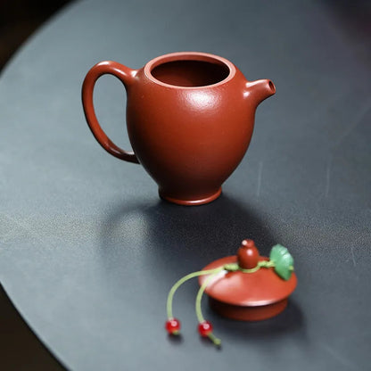 110ml Chinese Yixing Tea Infuser Kettle Handmade Zisha Tea Set