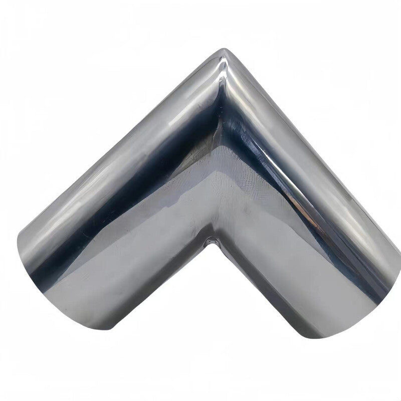 304 Stainless Steel Elbow 90 Degree Pipe Right Angle Exhaust Tube Polished Parts