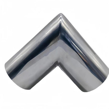 304 Stainless Steel Elbow 90 Degree Pipe Right Angle Exhaust Tube Polished Parts
