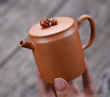 160cc Chinese Yixing Handmade Zisha Teapot Jiangponi Persimmon Hu Gongfu Tea Pot