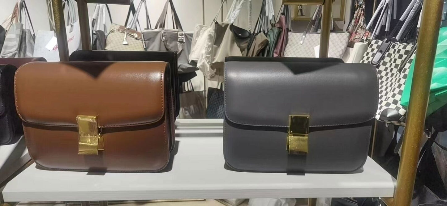Women’s Genuine Shoulder Bag Small Square Bags Handbag Bags