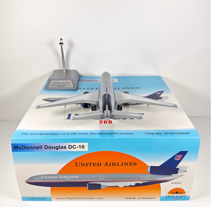 1:200 InFlight United Airlines DC-10 N1853U Airplane Diecast Plane Model