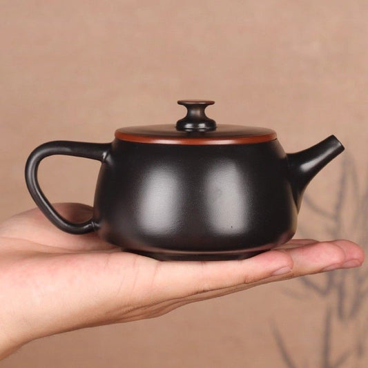 Handmade Jianshui Purple Pottery Hanwa Teapot Rotatable Whistling 220ml Tea Pot