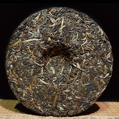 357g Yunnan Aged Pu-erh Raw Tea Cake Organic Green Tea Chinese Pu'er
