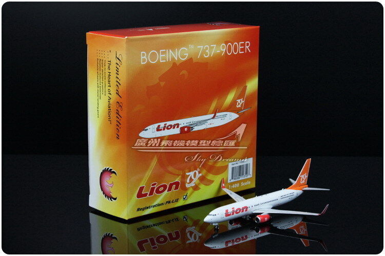 1:400 Phoenix Lion BOEING 737-900ER Passenger Airplane Plane Diecast Model