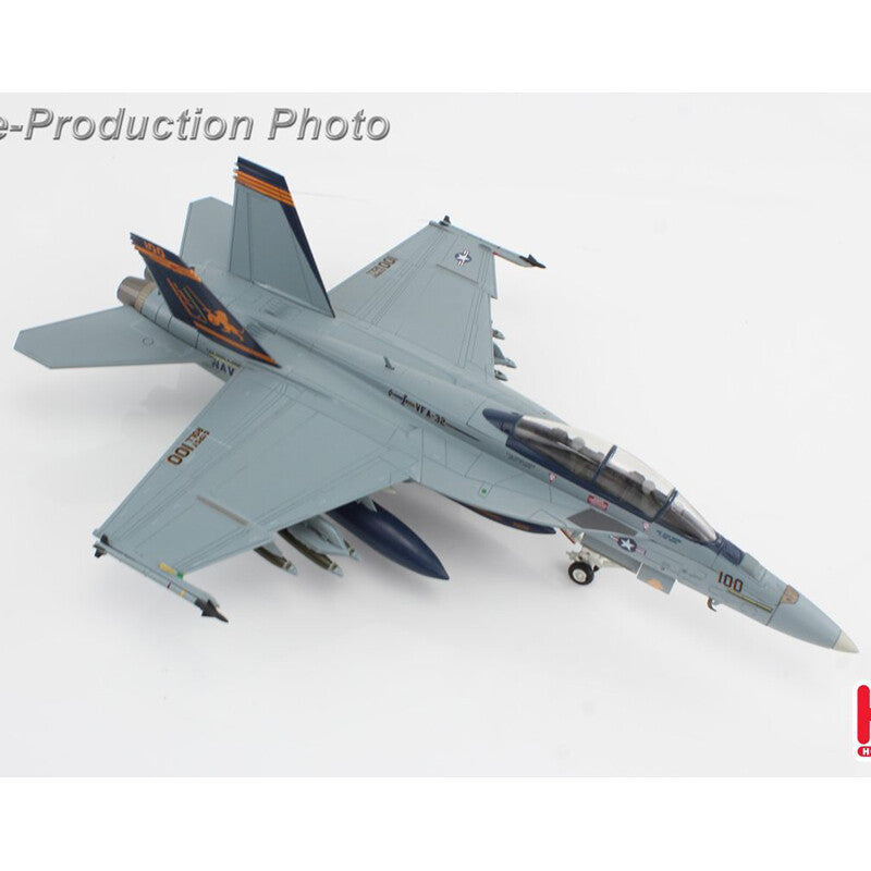 1:72 HM F/A-18F Super Hornet AC100/166628,VFA-32 Fighter Diecast Aircraft Model