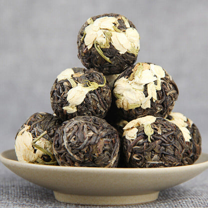 Yunnan Cha Tea Ancient Tree Flower Pu-erh Tuocha Jasmine Pu'er Dragon Ball 500g