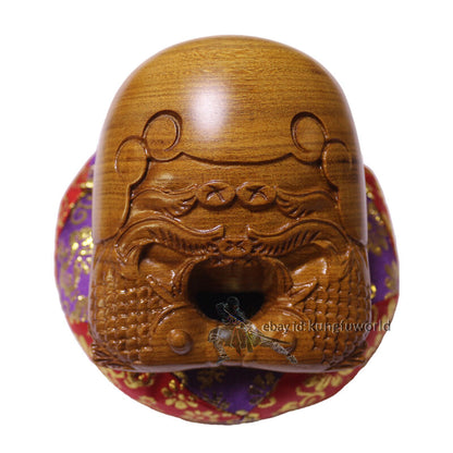 3.5 inch Zen Buddhist Monk Muyu Rosewood Wooden Fish Mokugyo Temple Block Drums